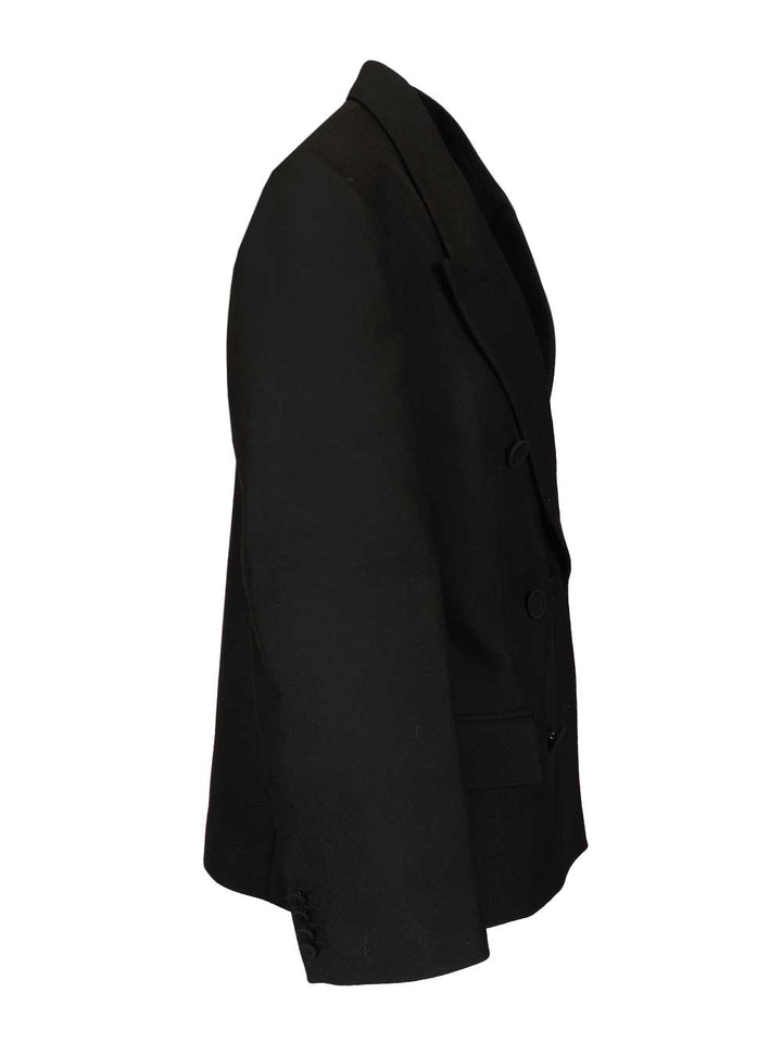 Acne Studios Double-Breasted Jacket Jackets - Black | f118fed2579cc7b6e587be86deba517cd938cbf3