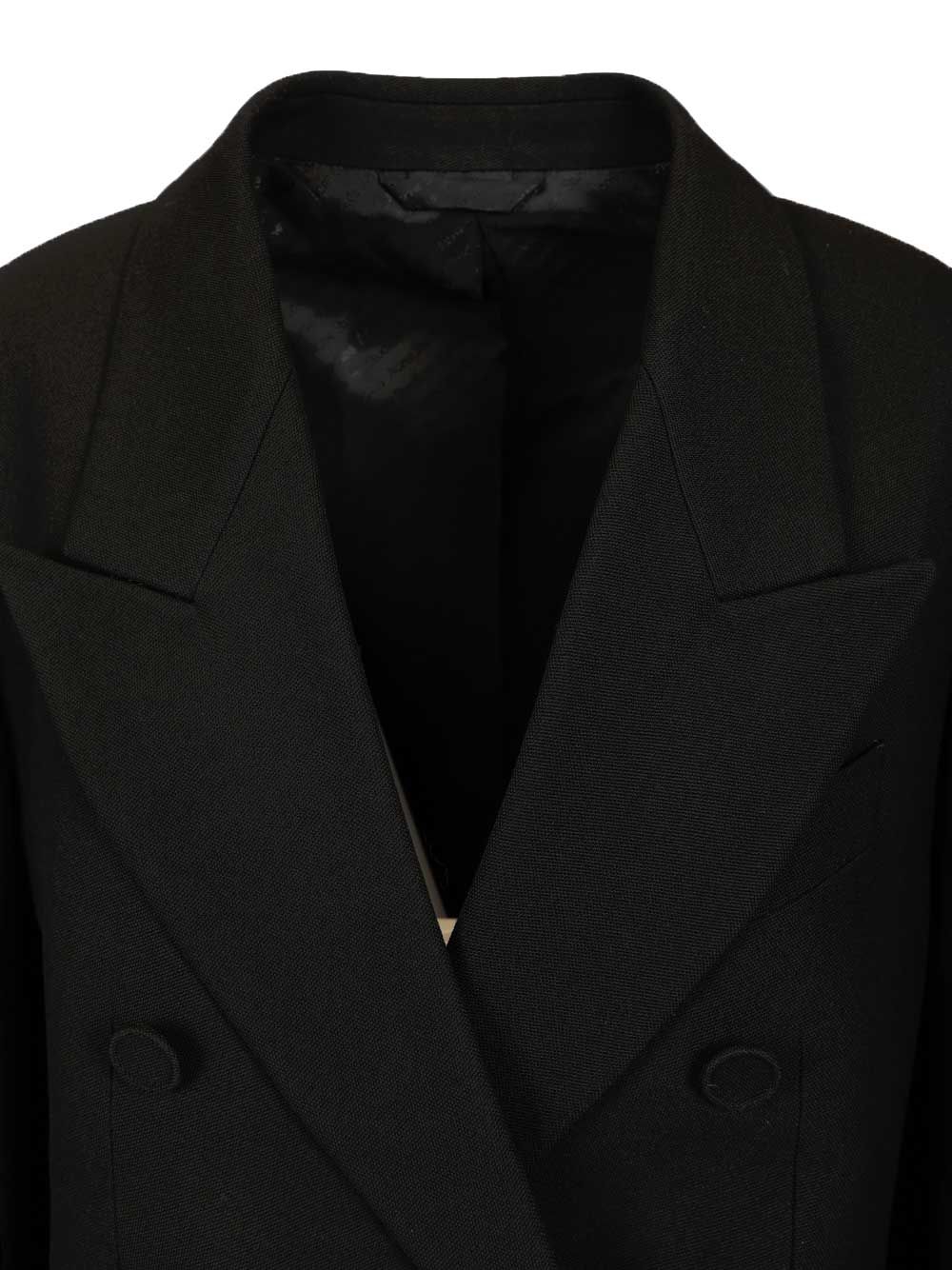 Acne Studios Double-Breasted Jacket Dresses - Black | c4e08cbacc4699b61013de2bb28e2a443acd8d8b
