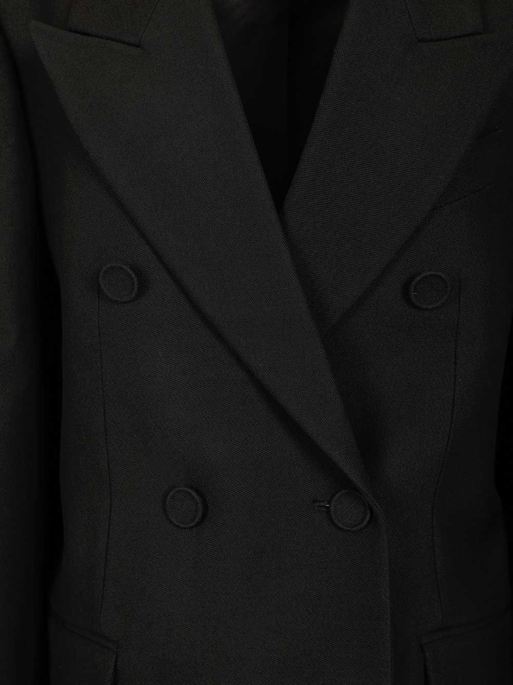 Acne Studios Double-Breasted Jacket Dresses - Black | a28485c5469cb0229ae3c06a1720ce6d6014004c