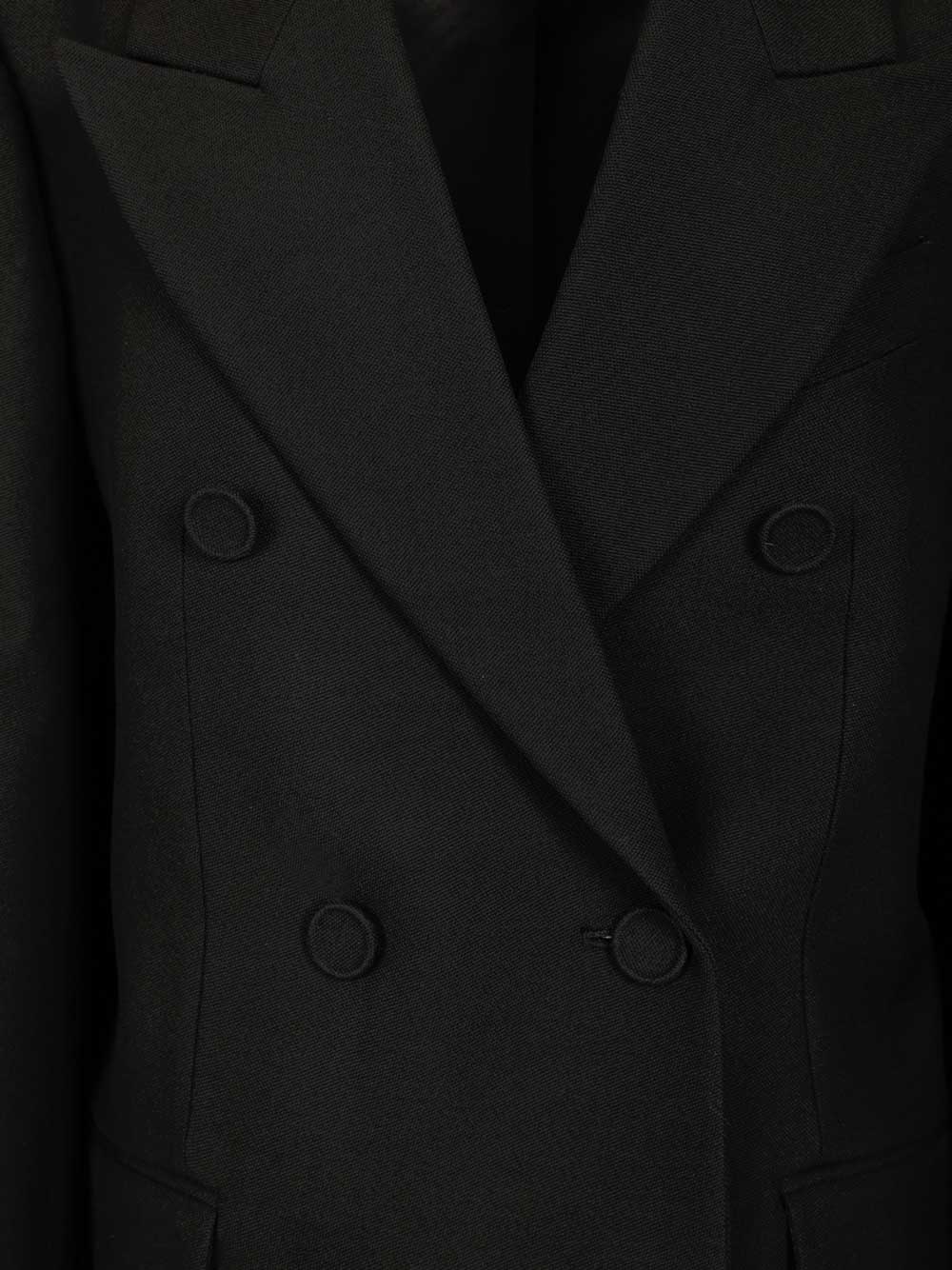 Acne Studios Double-Breasted Jacket Jackets - Black | 206db0ab083aa3264be21d7433b35663188a5ccf