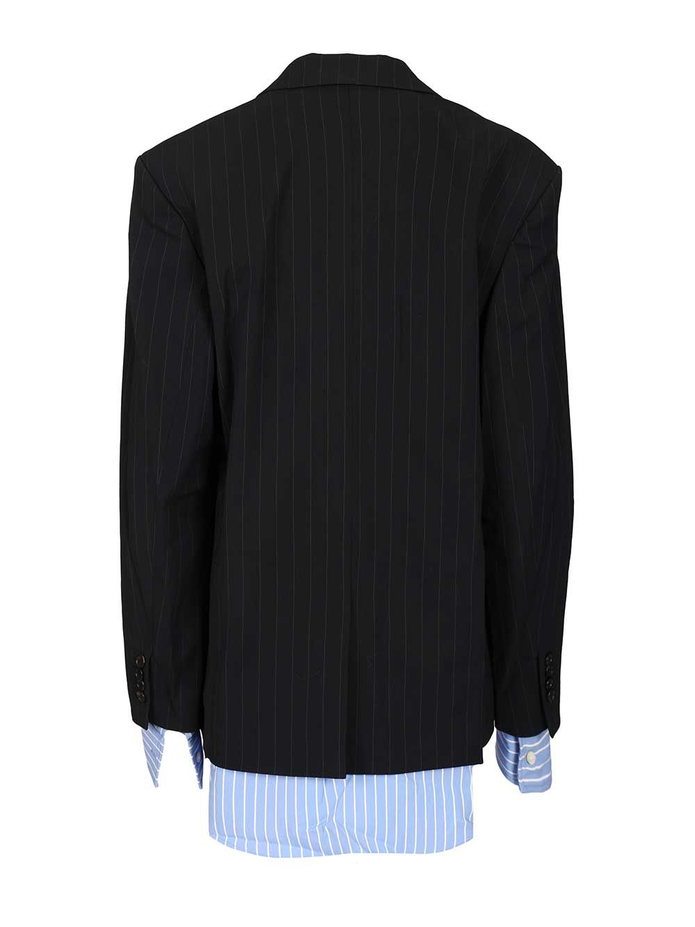 Acne Studios Single-Breasted Jacket Jackets - Blue | 35389716c4a616298301ef772978f1b12405b184