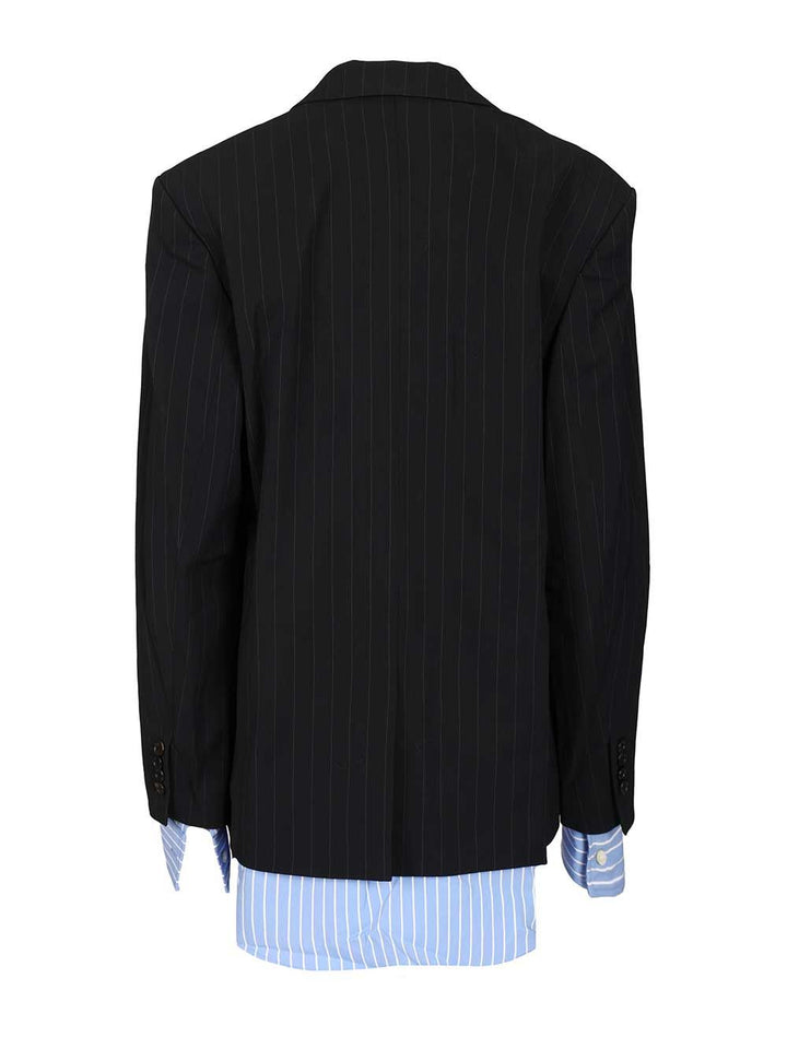 Acne Studios Single-Breasted Jacket Jackets - Blue | 35389716c4a616298301ef772978f1b12405b184