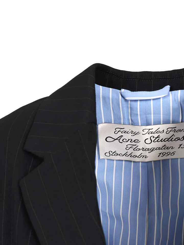 Acne Studios Single-Breasted Jacket Jackets - Blue | 4e2578f4c703e70c47f8133b6fe9728a4d65c641