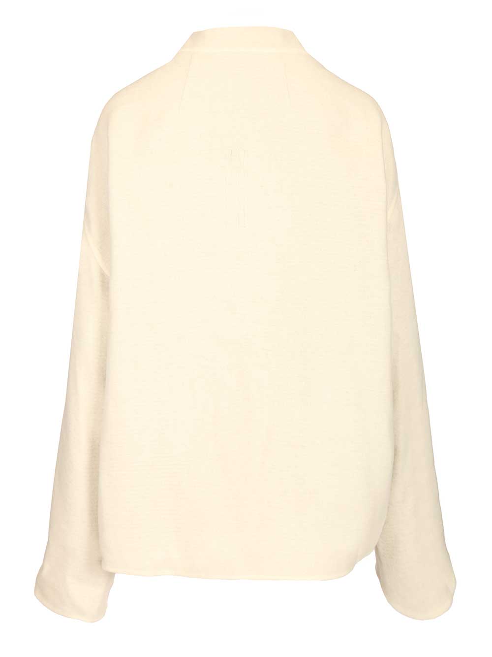 Rick Owens Island Jacket Coats - White | cceffeb0cb7e11e0154740d02d7ea9295b6247e4