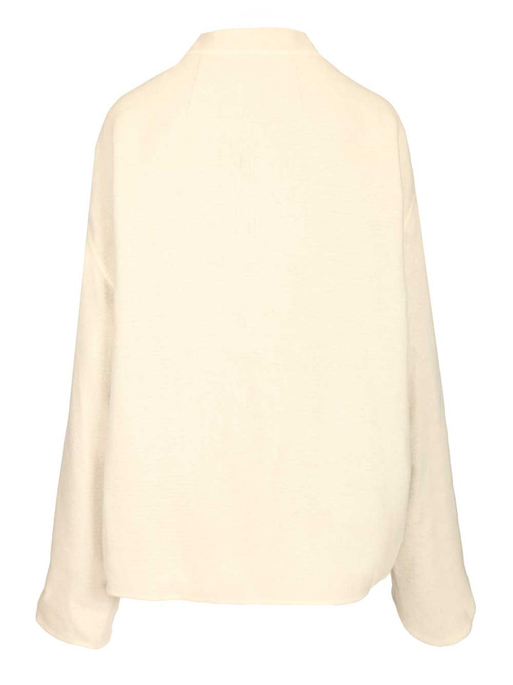 Rick Owens Island Jacket Coats - White | cceffeb0cb7e11e0154740d02d7ea9295b6247e4