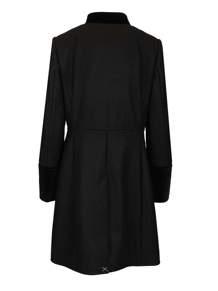 Fay Wool Coat Coats - Black | 92bcaa54d9abee21ef7196e49803485f7d146935