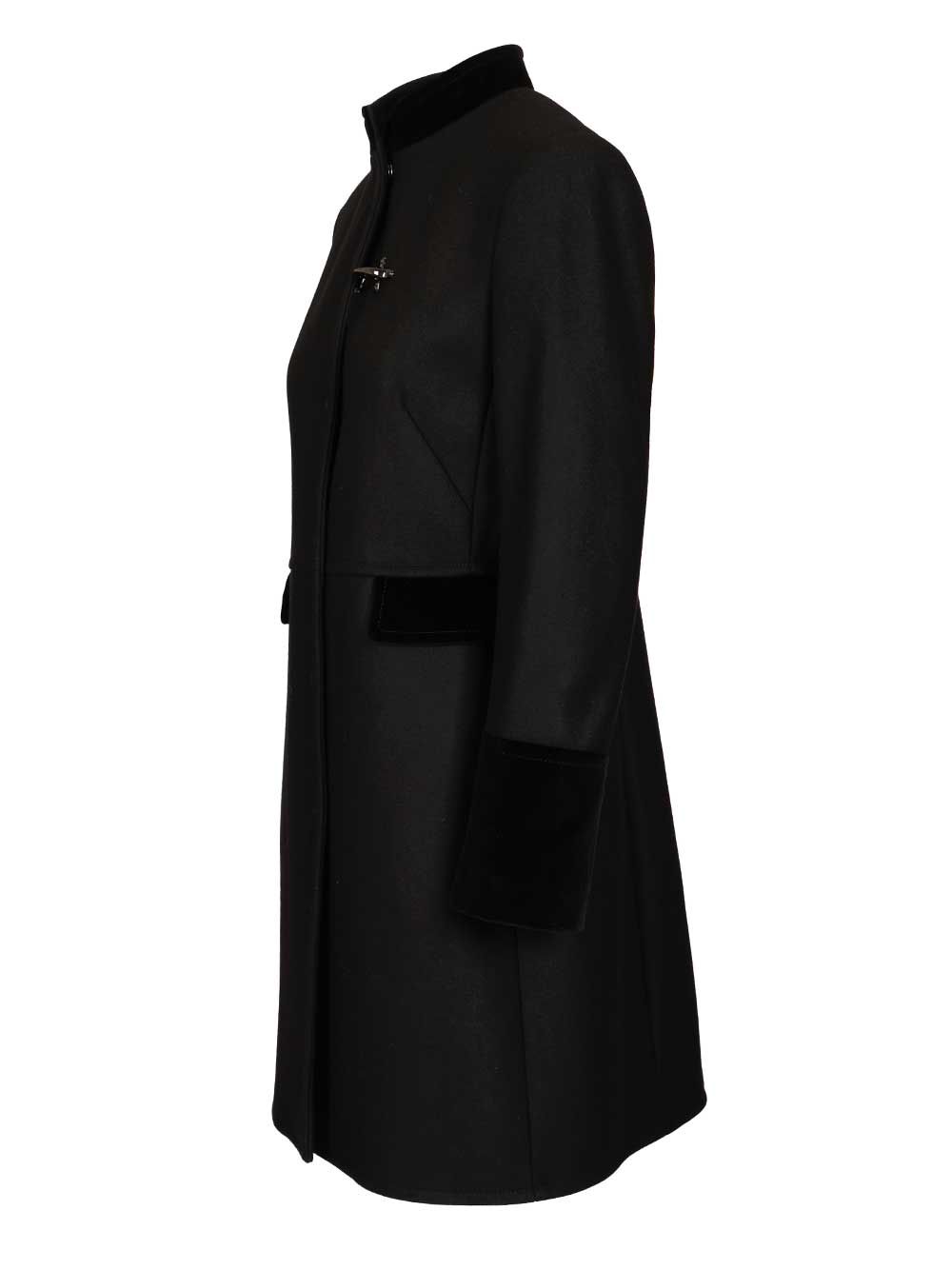 Fay Wool Coat Coats - Black | 829a4eeddf4b87e2e2f723ba4afb5e07d149e76b