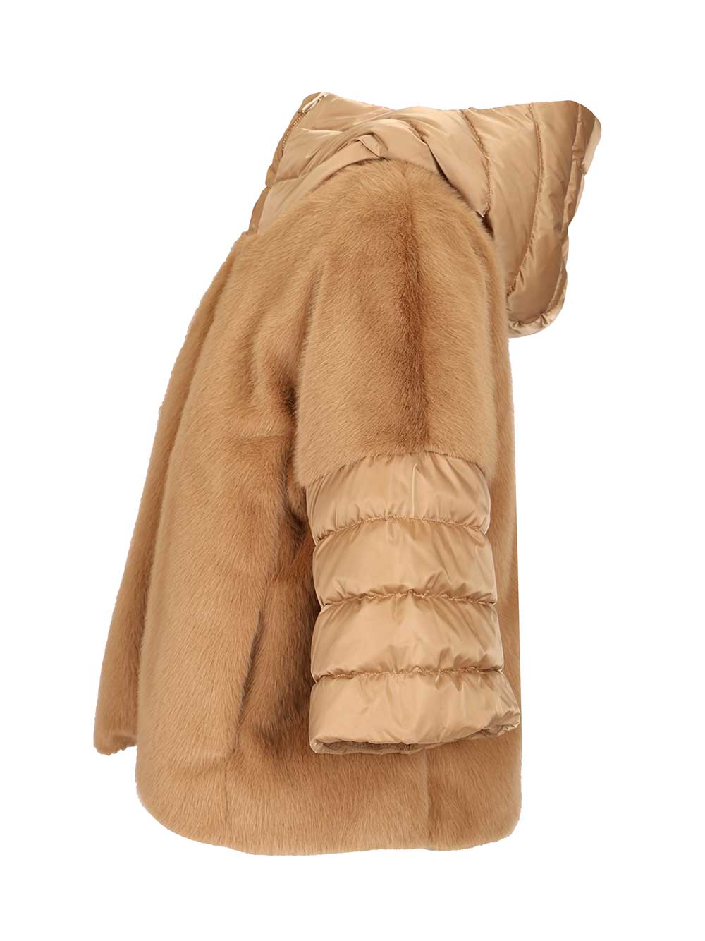 Herno Satin Cape Coats - Beige | 587cdf8f60c2433c12008105bb2bba5463475a32