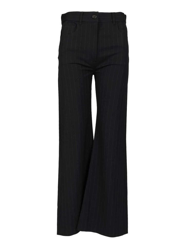 Acne Studios Pinstriped Trousers Jackets - Blue | 9ffadcec238f840bea35b8d3625290dcd11efaca