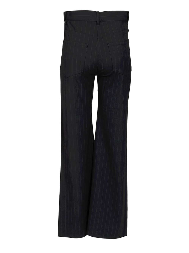 Acne Studios Pinstriped Trousers Jackets - Blue | 1ef4b8265b291d44efb1cb3a93fc249cc96f4cd8