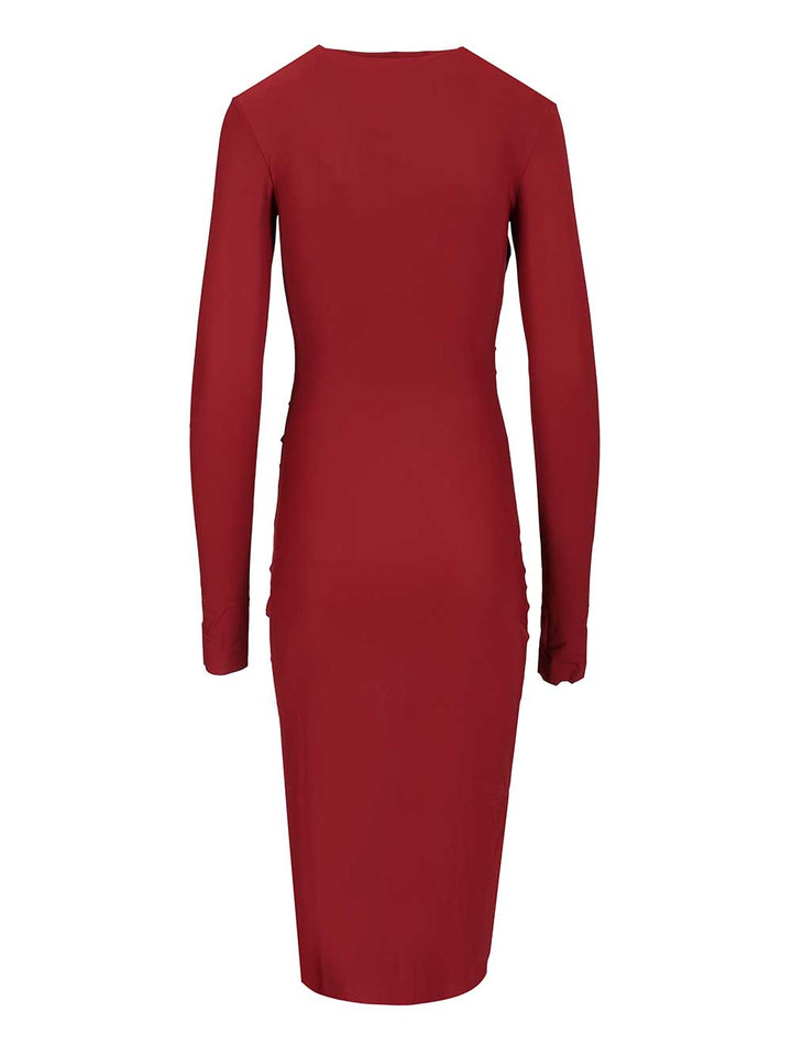 Amazuin Francis Midi Dress Dresses - Bordeaux | b2de592ed206a8f5d2f63c5c00f17b933adce1e4