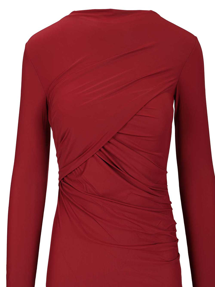 Amazuin Francis Midi Dress Dresses - Bordeaux | 5d2d6c112332f40694a7067c6da928cbf1617425