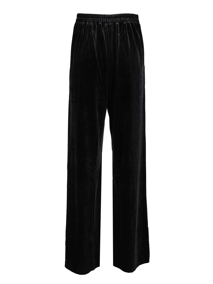 Amazuin Gal Velvet Trousers - Black | 6d7bc4dbda2edcac39a518ef6e9e4ae4df8ea7aa