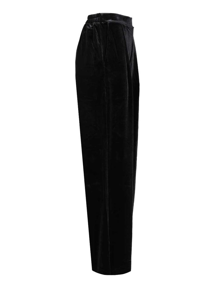 Amazuin Gal Velvet Trousers - Black | fa5743e20324434617904726a6f4b2a9c288bf24