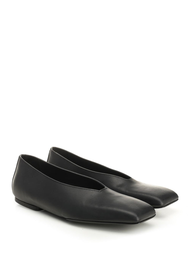 Rick Owens Leather Ballerinas Scarpe basse - Black | edef81a76c45f354be1e04e175f66fb4e0686400