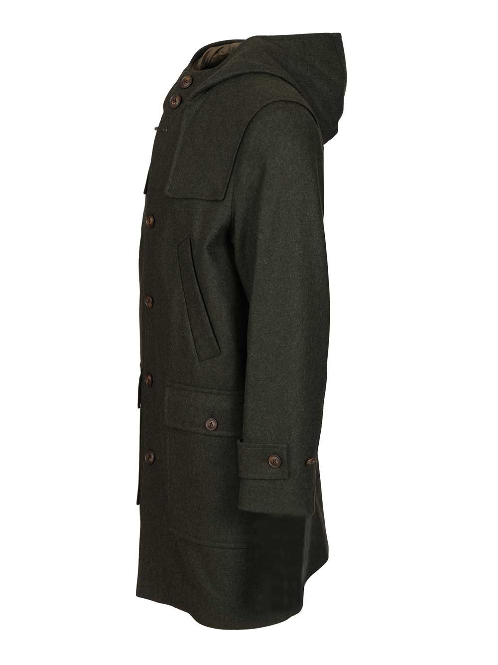 Fay Wool And Cashmere Coat Coats - Green | 80e0c904338e605287988b1e7faa72681c171ec3