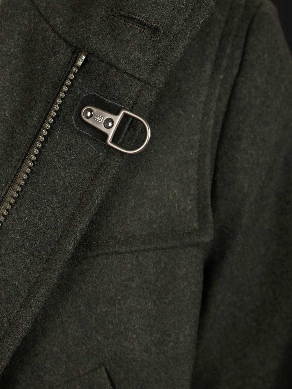 Fay Wool And Cashmere Coat Jackets - Green | 9688c194cdaa91321eaf6e6a382b368ed6d05a4b