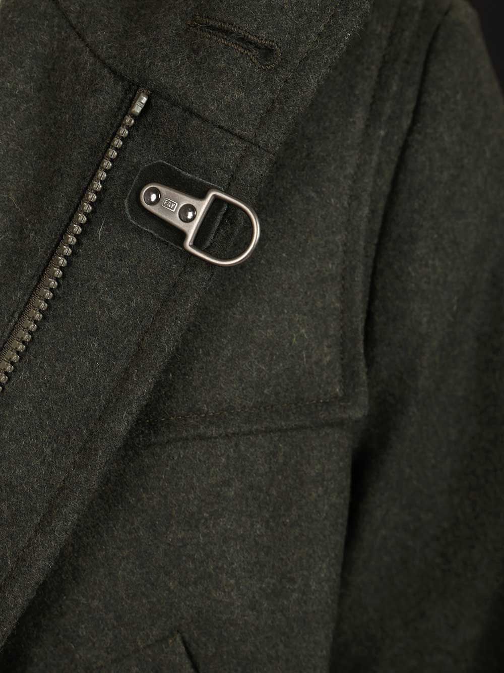 Fay Wool And Cashmere Coat Coats - Green | 195b3e285caef15c5d2ae373ec736f2251767893