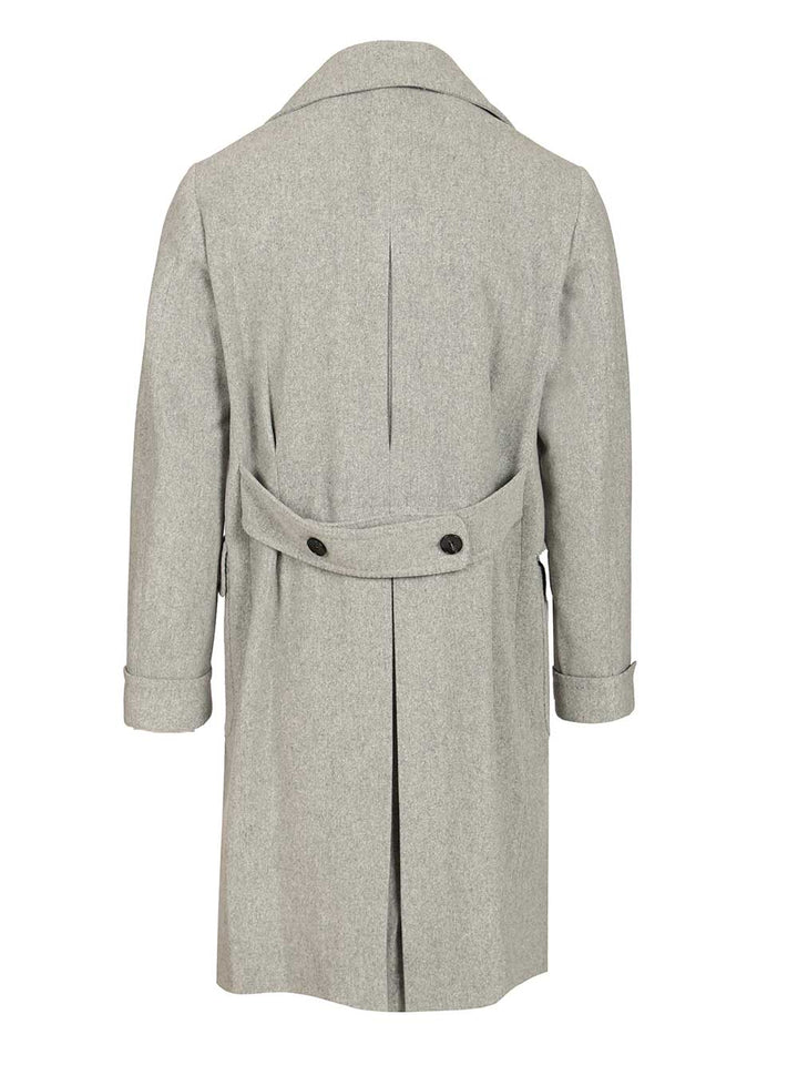 Guarinucci Double-Breasted Wool Coat Jackets - Grey | dc27dd055f2724fc73cdf8a6df457c250f77ff53
