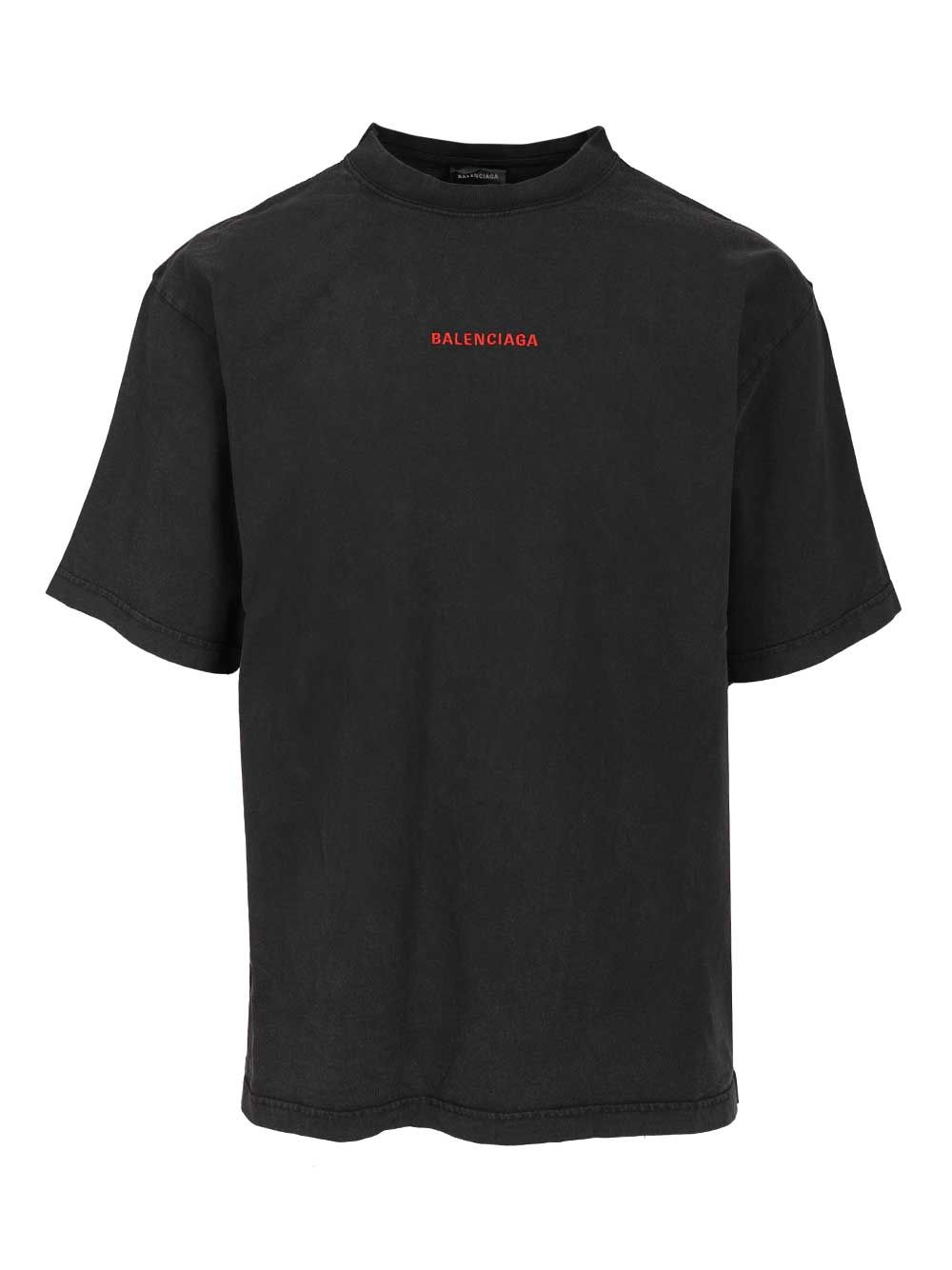 Balenciaga With Writing T-Shirt - Black | a65274765b3069241239cc80569fd7bbc9d1ee02