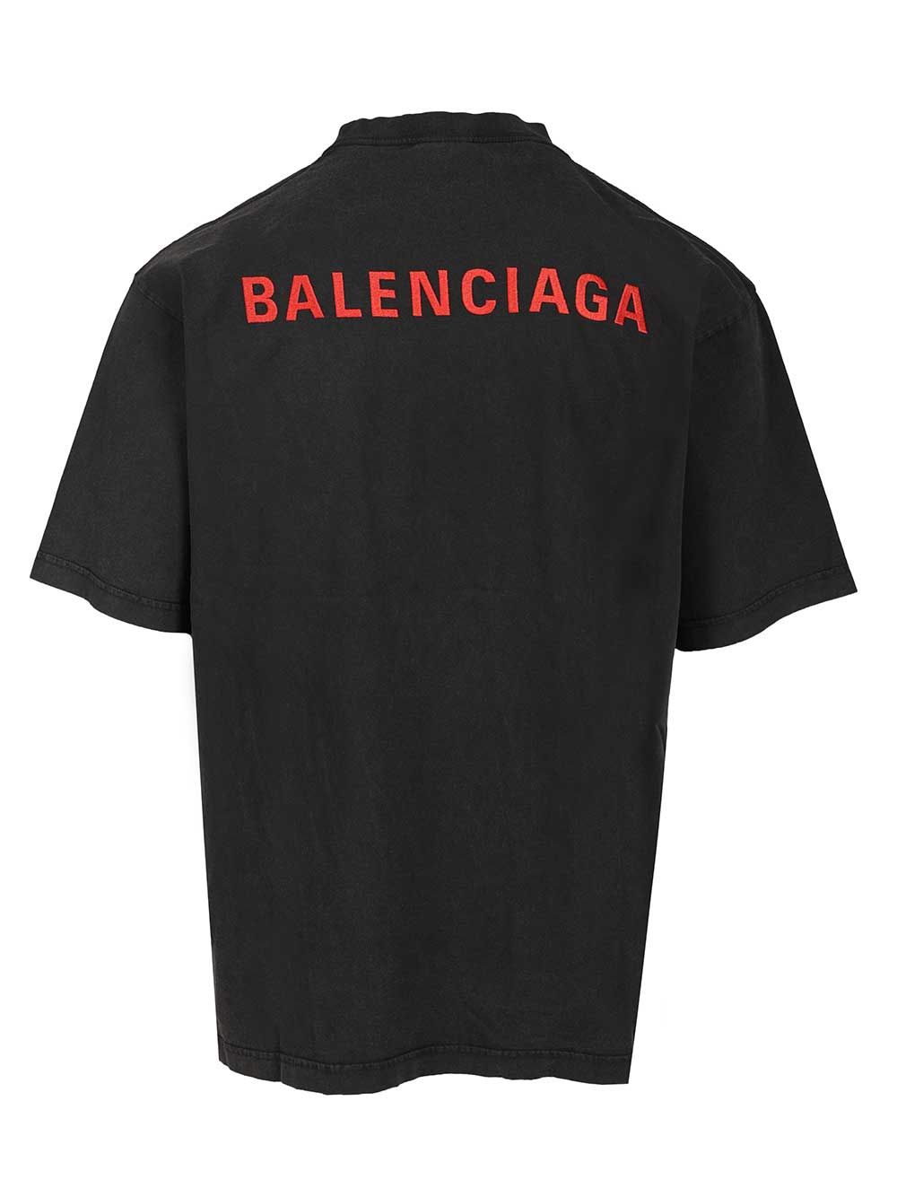 Balenciaga With Writing T-Shirt - Black | 42556f93d9217ead8b60d7ee7423e2f8e06488d8