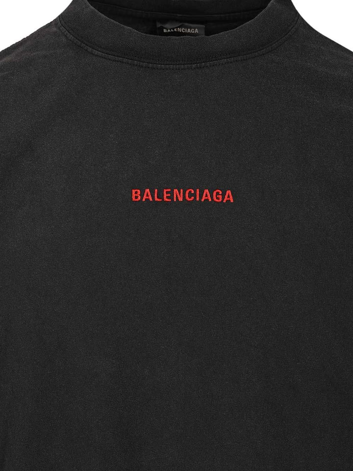 Balenciaga With Writing T-Shirt - Black | 60dd3d43946b2a1f723a8acacbd91eee06b7cf4d