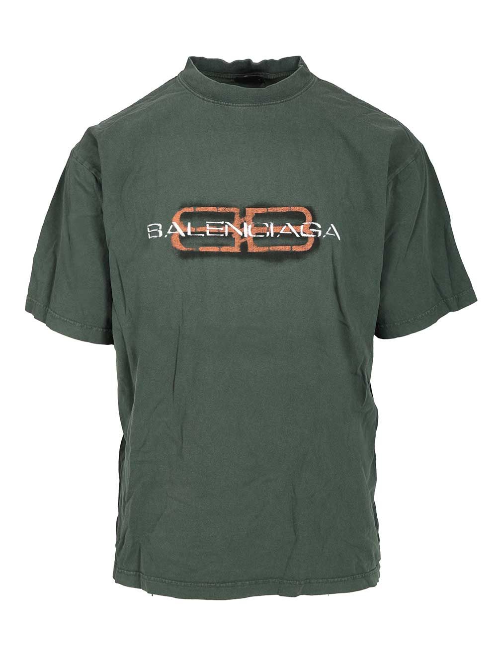 Balenciaga Bb Icon T-Shirt - Green | eb476f2ae9b114a5a4da891e4ef875b19f76ed73