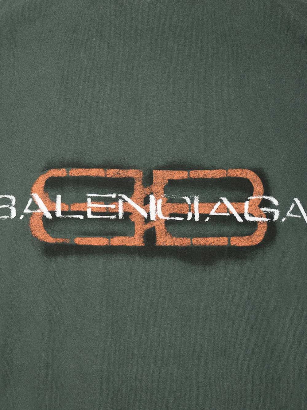 Balenciaga Bb Icon T-Shirt - Green | 4372377a87da9cefed5fd62a31f952a01166fc24