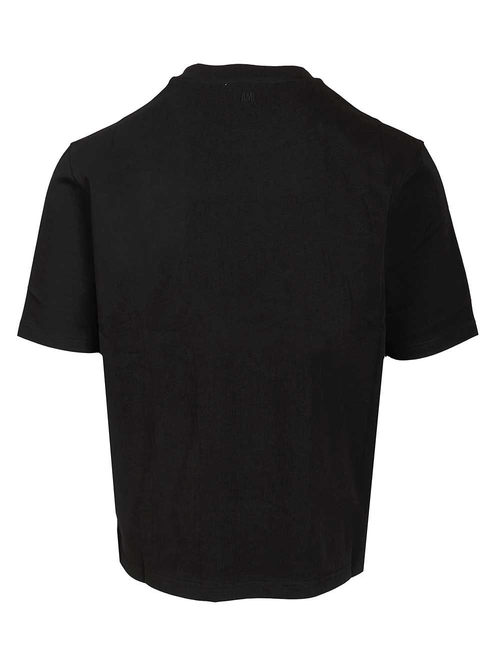 Ami Patch T-Shirt - Black | ee0dd3073726373368bdff36ec2a2ef88ab05859