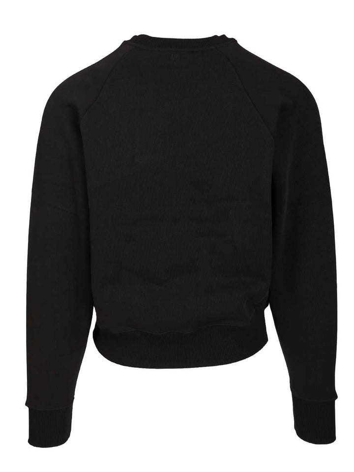 Ami Ami De Coeur Sweatshirt Knitwear - Black | 4776165c58a5408cfeb09e6dd314ef24af02af9e