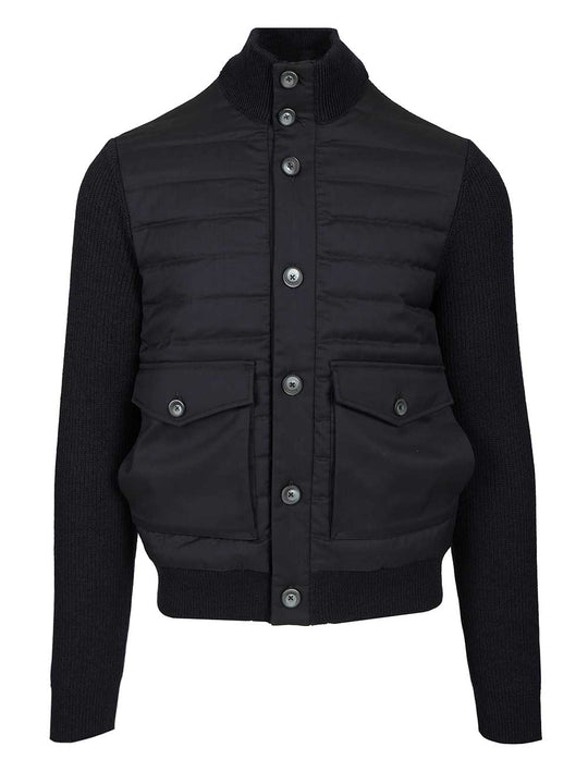 Jacket In Pure Merino Wool Jackets Blue
