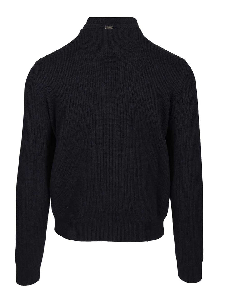 Herno Jacket In Pure Merino Wool Jackets - Blue | 26ef242034bedc64069433505ddbd688fdbca17a