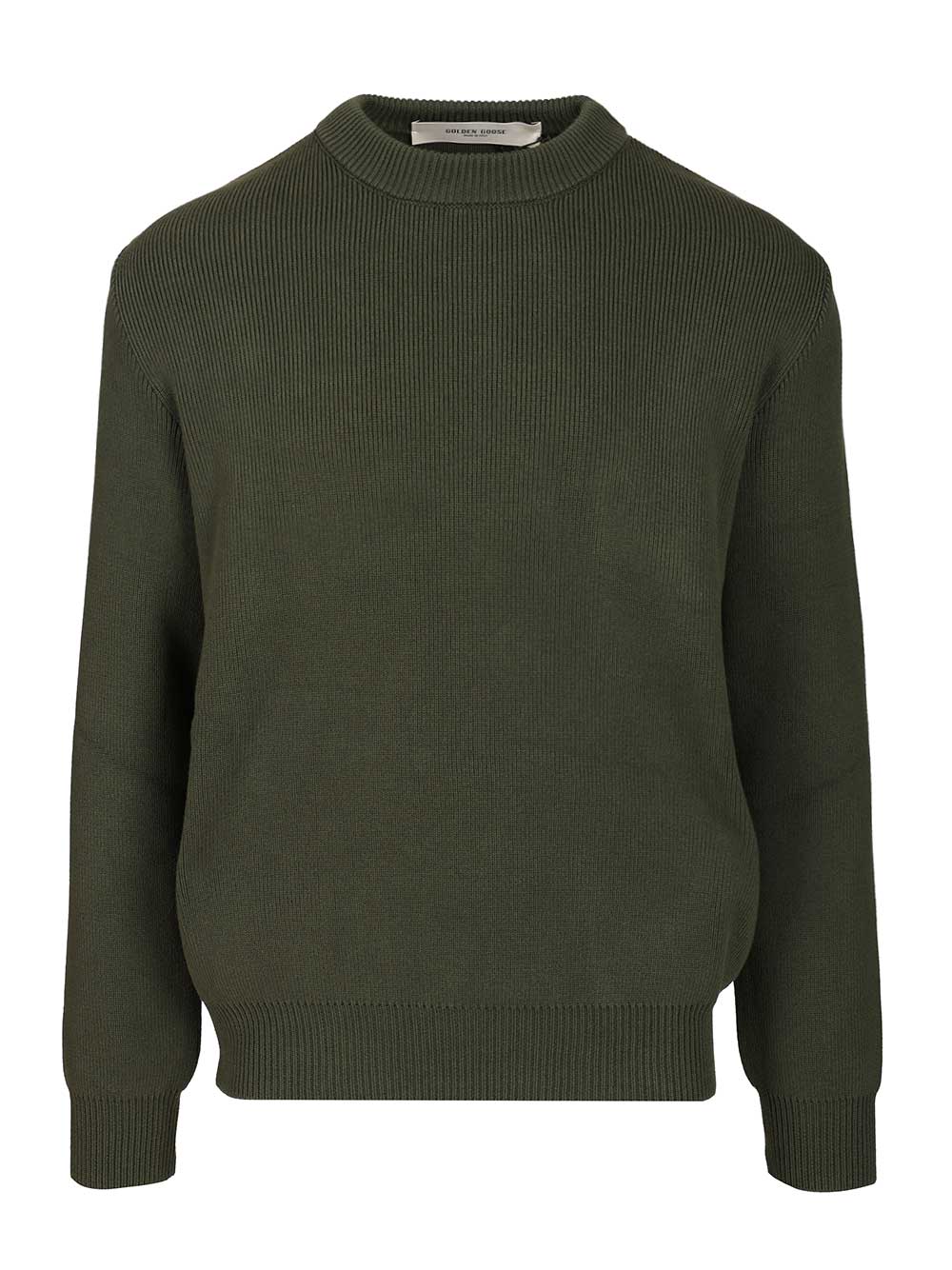 Golden Goose Deluxe Brand Crew Neck Sweater Knitwear - Green | 6e454f7e78f8c548b9a791b8ad80c8419a1ad9ad
