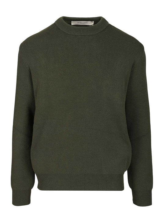 Crew Neck Sweater Knitwear Green