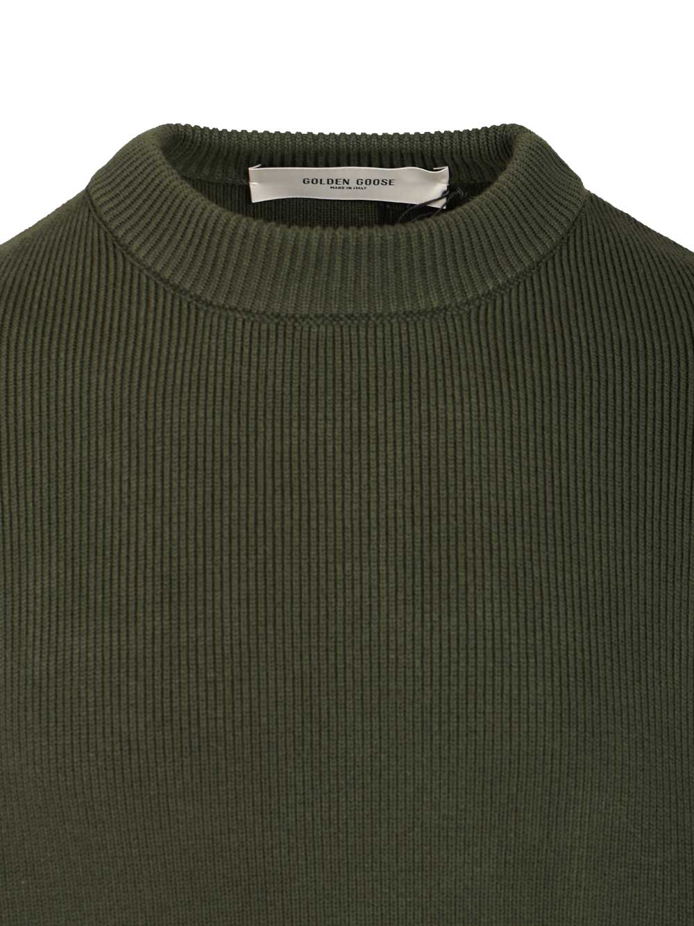 Golden Goose Deluxe Brand Crew Neck Sweater Knitwear - Green | 6ac39d6c288e05eaf495e472555558b67753a526