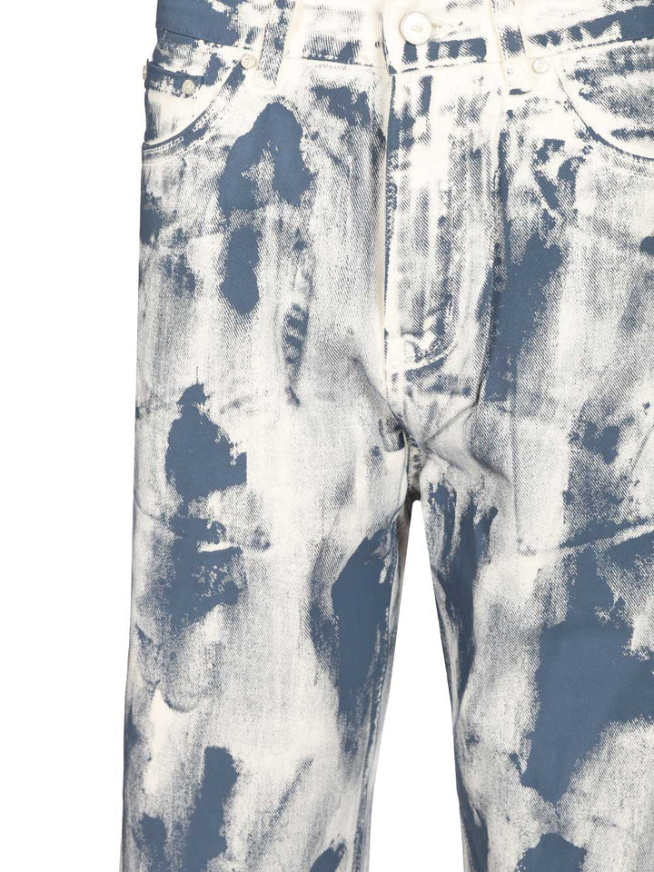 Arte Painted Trousers - White | fd675a285a1b76bbdc6bc438fd1f44e55ed87fca