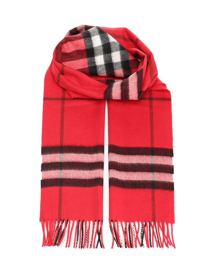 Burberry Check Cashmere Scarf Scarves And Foulards - Red | 1a2a5b7d7012620da6b6f53fc52fabec5d69c157