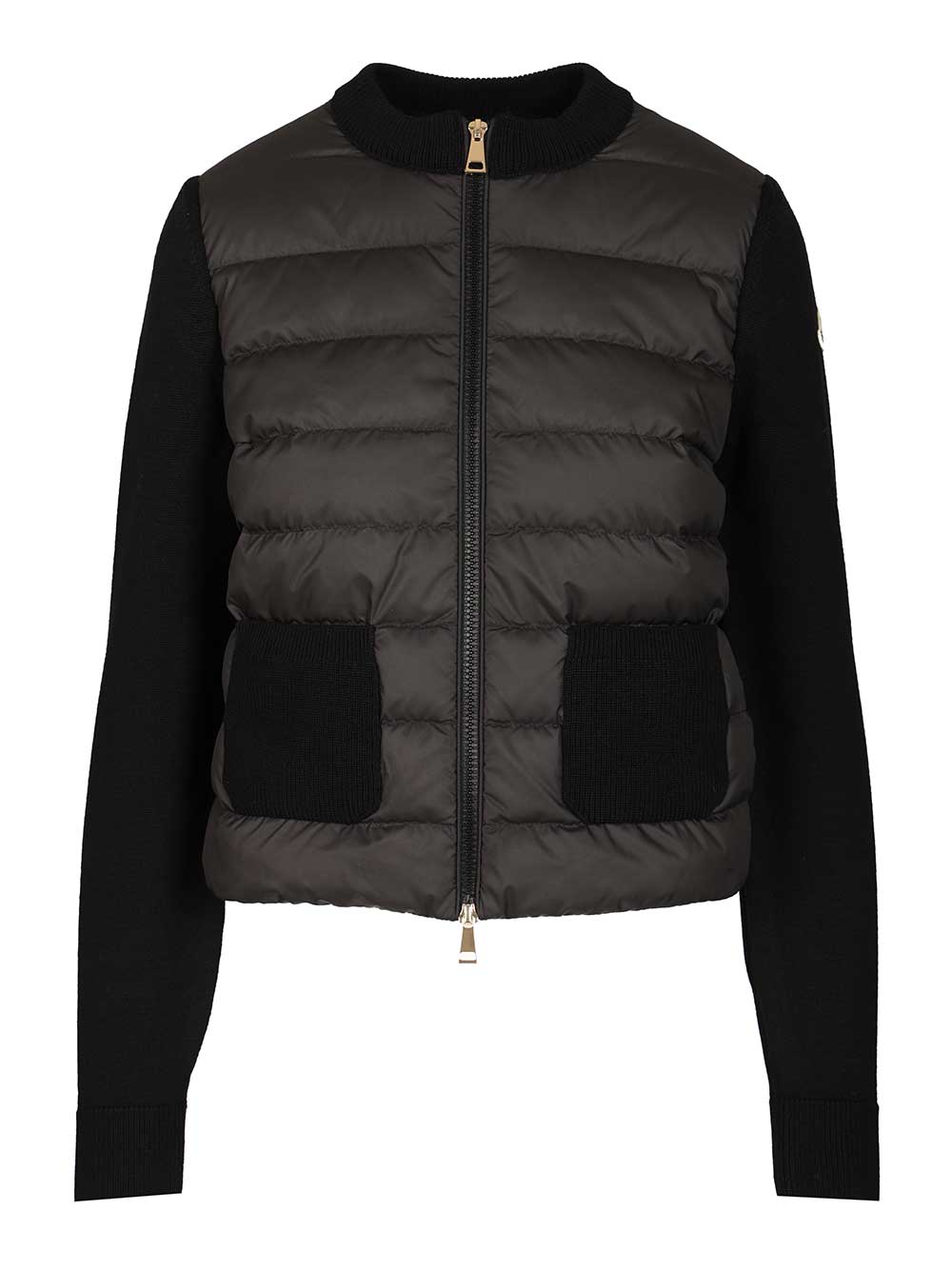 Moncler Padded Cardigan Knitwear - Black | 5c2d325bdc2d51f2080626ff0c5959c2f4c8e586