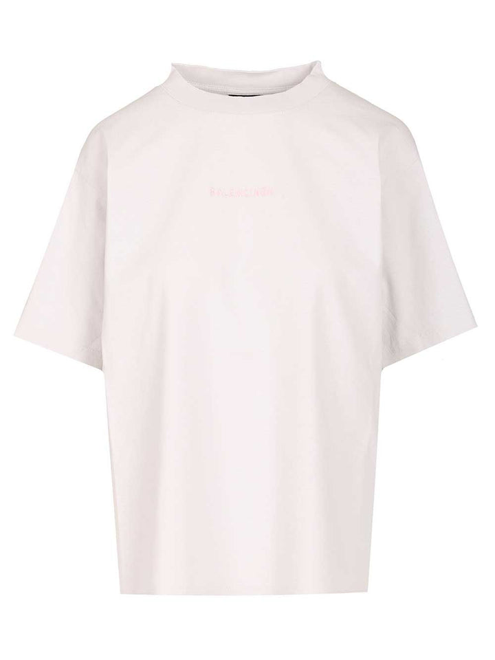 Balenciaga With Balenciaga Print T-Shirt - White | 3d7db64240b93d5d2929a7c00e22398570ff1495