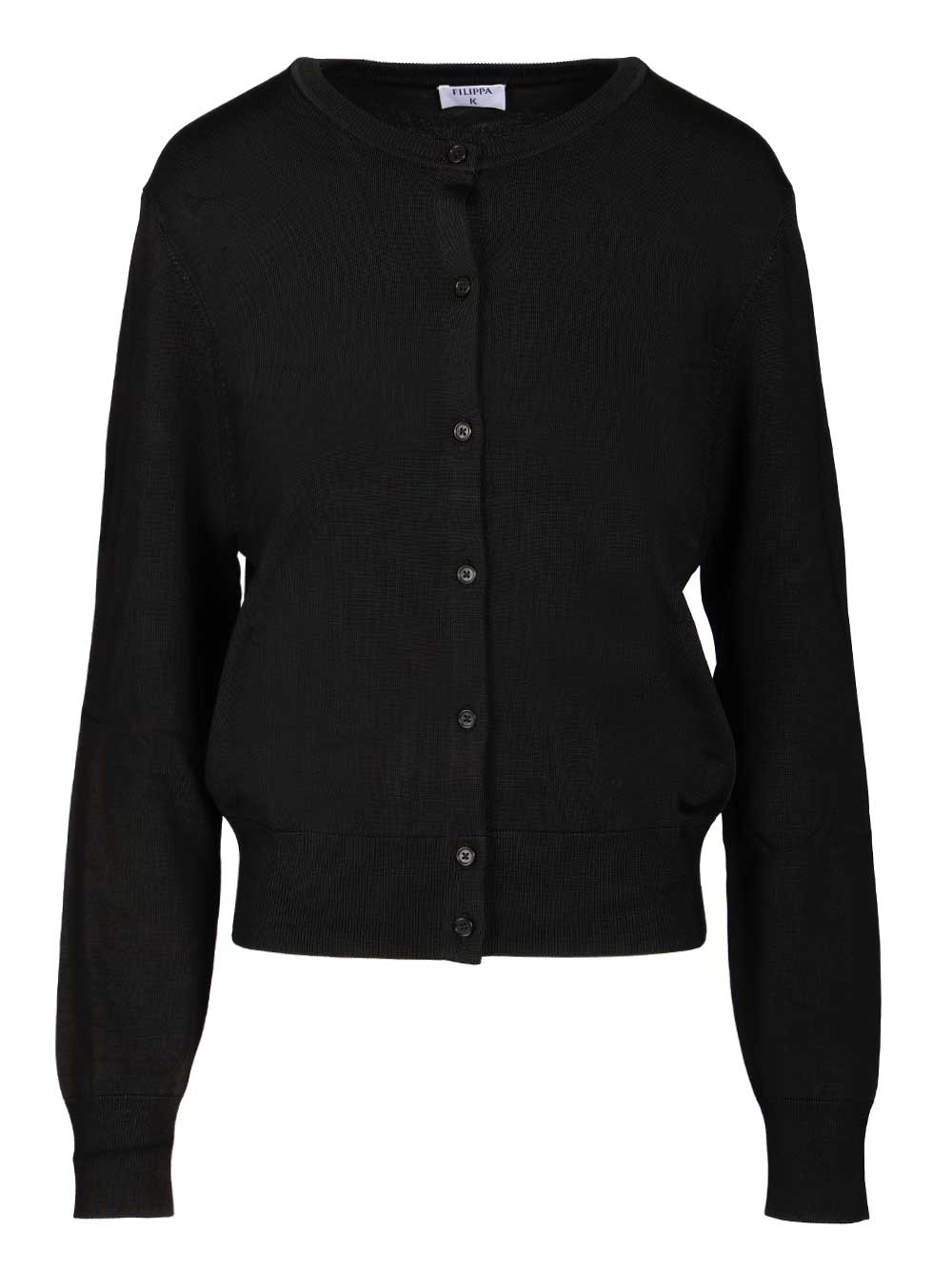 Filippa K Knit Cardigan Knitwear - Black | 66716561428ca1fc4e89f1b4c8745c9fa82199c8