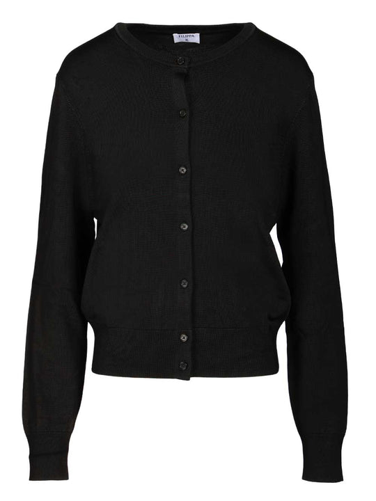 Knit Cardigan Knitwear Black