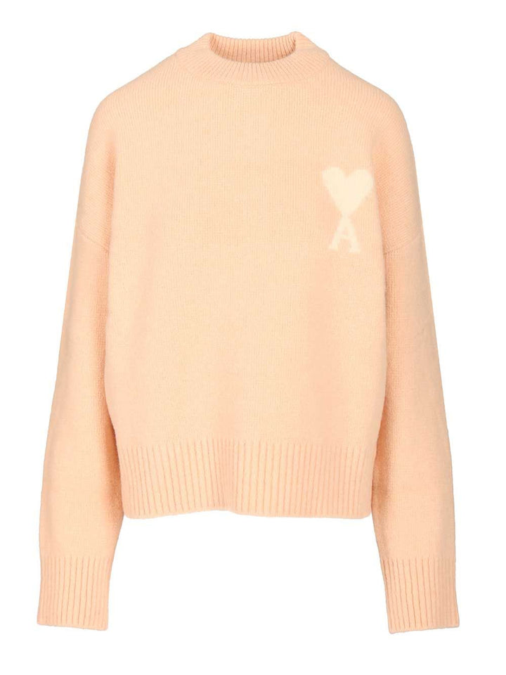 Ami Ami De Coeur Sweater Knitwear - Rose | 1961d36720e8faf4a49cfa7ecde1ac6686ac7dba