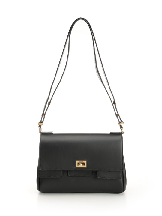 Flap Bel Air Shoulder Bags Black