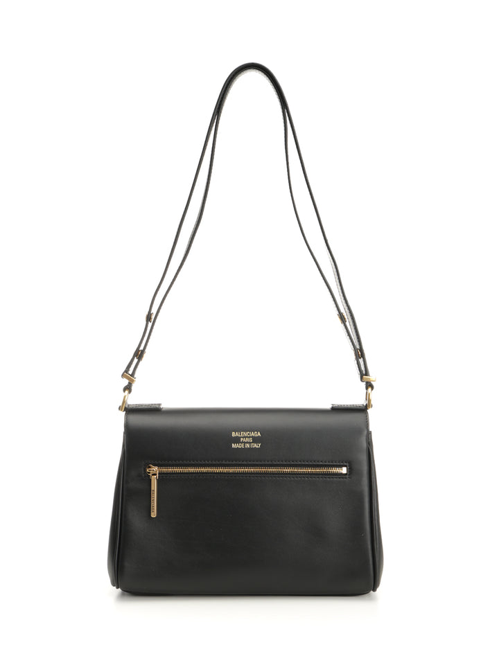 Balenciaga Flap Bel Air Shoulder Bags - Black | 3de0a4bb64672a60e61c9656376dad6f2bc5fca2