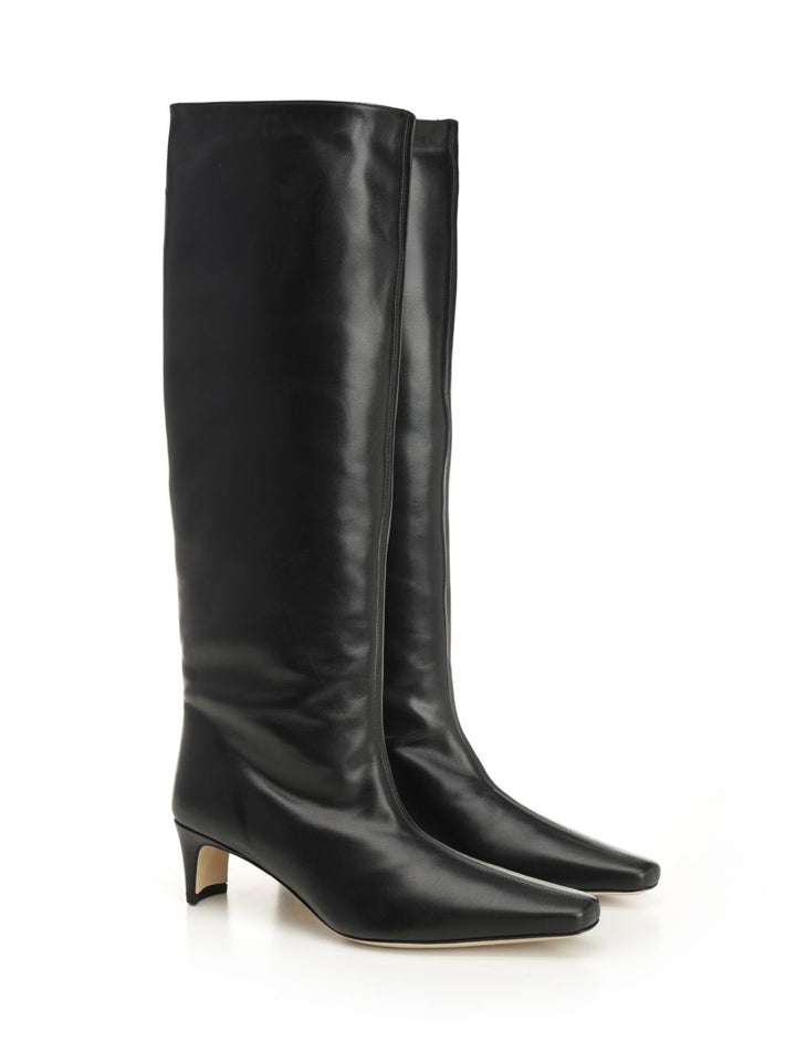 Staud Wally Leather Boots - Black | c0cb6bdde7310a5af050d17960744d0419e36dc9
