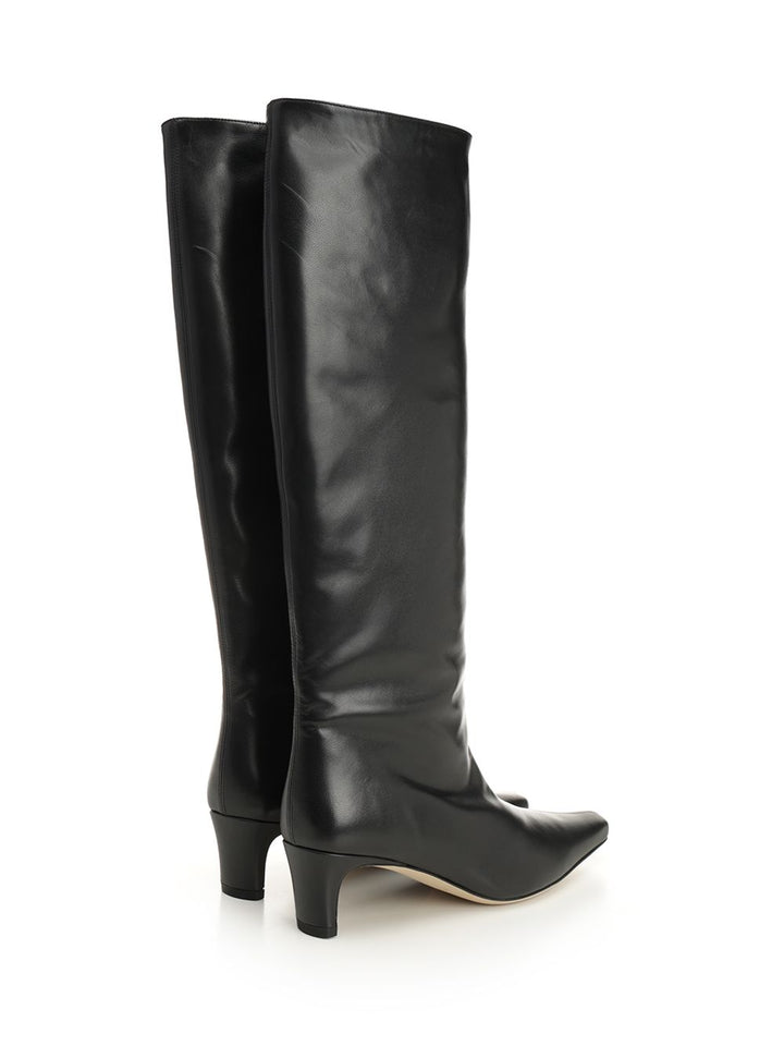 Staud Wally Leather Boots - Black | a6fb482f944f7eae1a605863125a7d886741a410