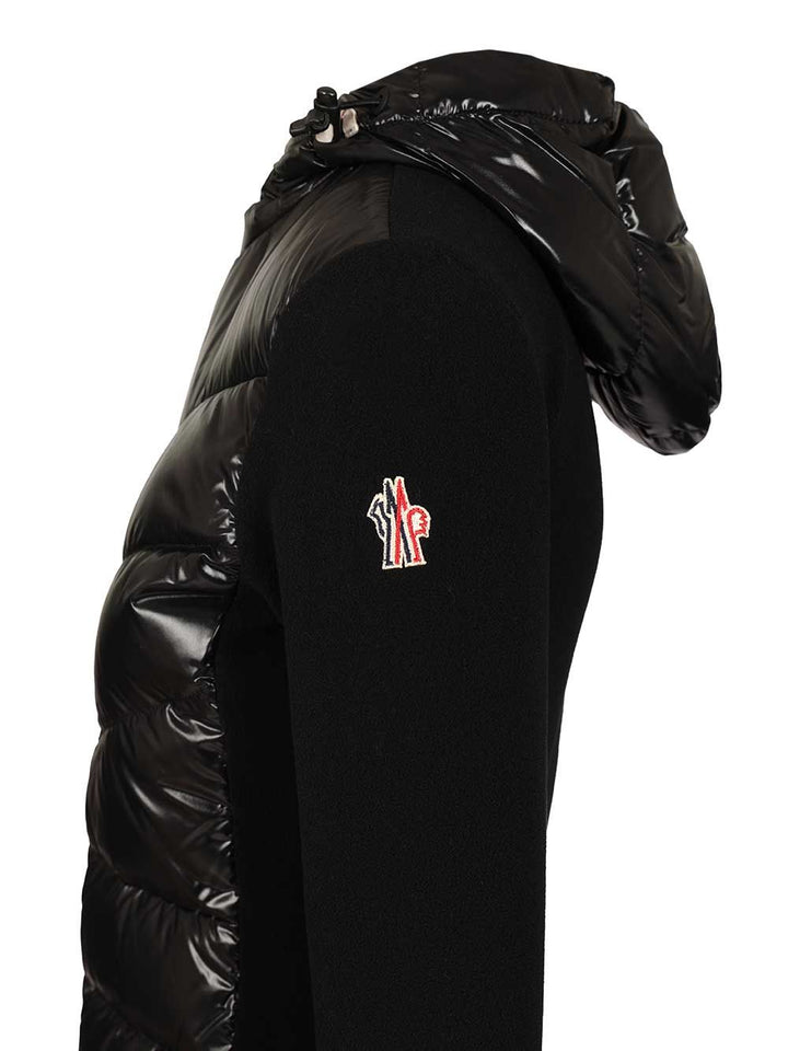 Moncler Grenoble Padded Cardigan With Hood Coats - Black | 4c9133da02d6f126ec53e3e86b9221ed4bddc7e7