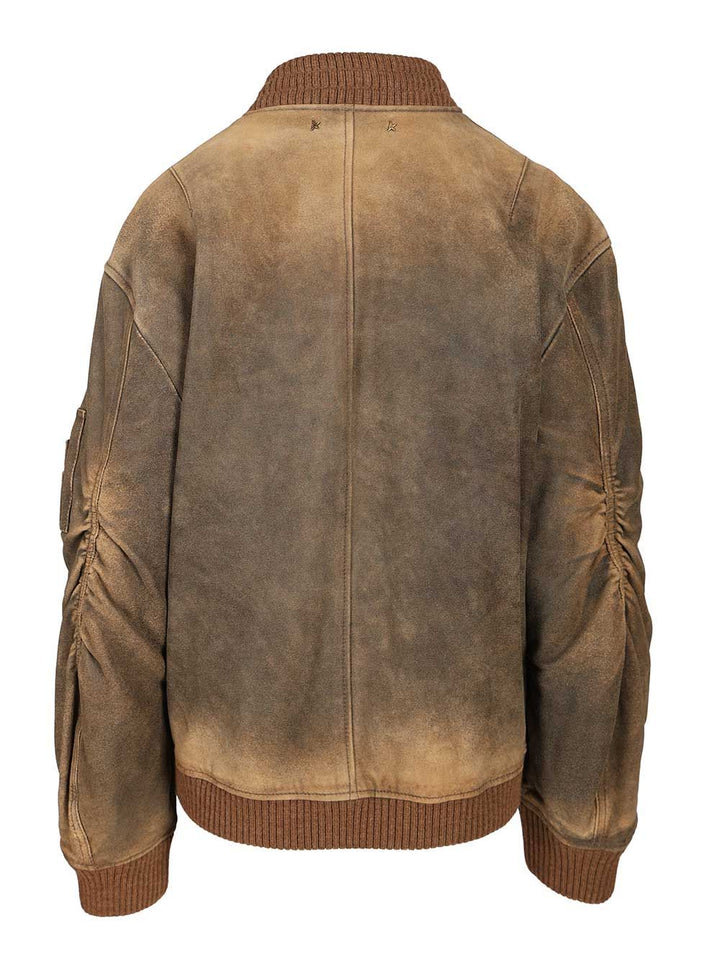 Golden Goose Deluxe Brand Leather Jacket Skirts - Brown | cdaa527867b0d5fa2b4e8d5212416a3e4e53c78e