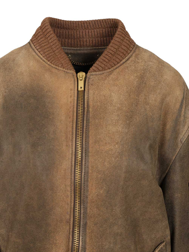 Golden Goose Deluxe Brand Leather Jacket Jackets - Brown | a5546217296e81a3c8972ff54be6dad8526c0620