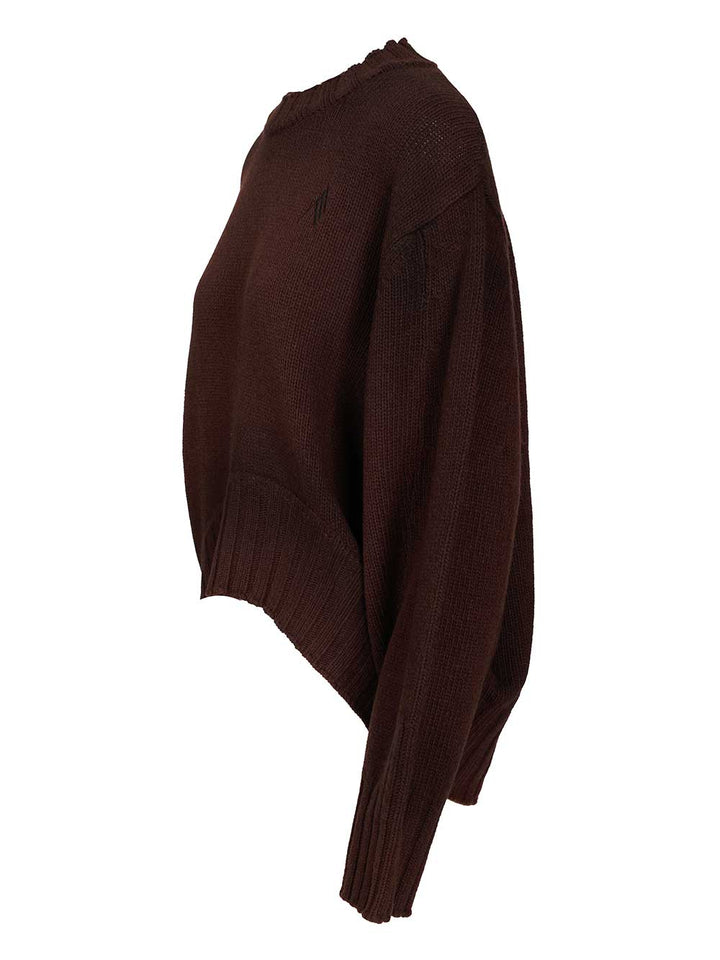 The Attico Wool And Cashmere Sweater Knitwear - Brown | bef95976599be0dcb2f09bedd0cc64221c78ec49